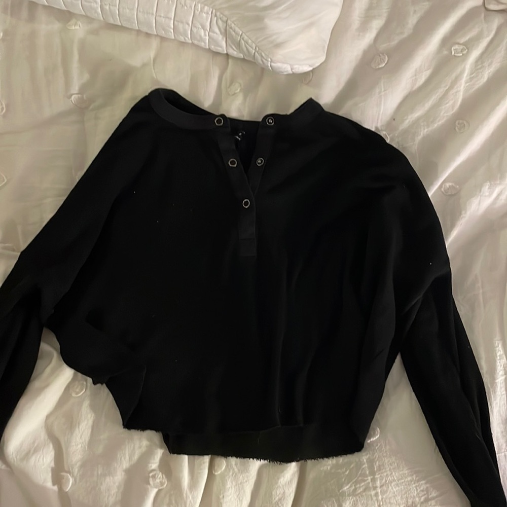 Out from under cropped long sleeve